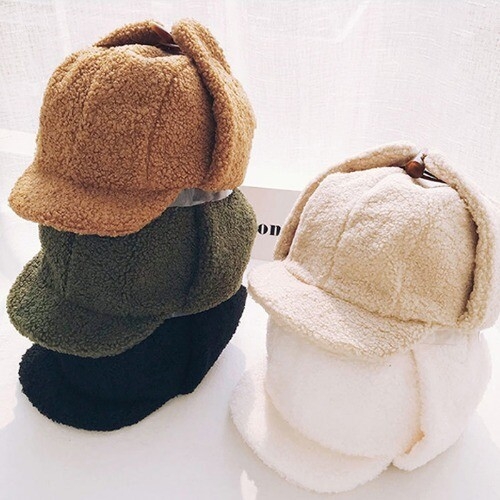 아트박스 갓샵 갓샵 양털뽀글이 귀마개모자 트루퍼햇 귀달이 겨울 군밤장수모자 귀덮개겸용