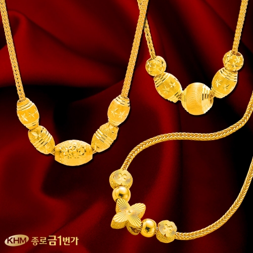 종로금1번가  24K 국화컷팅 팔찌 37.5g