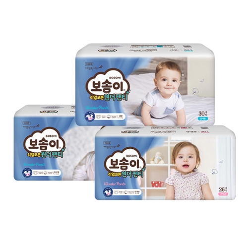 보솜이 2020 리얼코튼 원더 팬티형 특대형-남아용