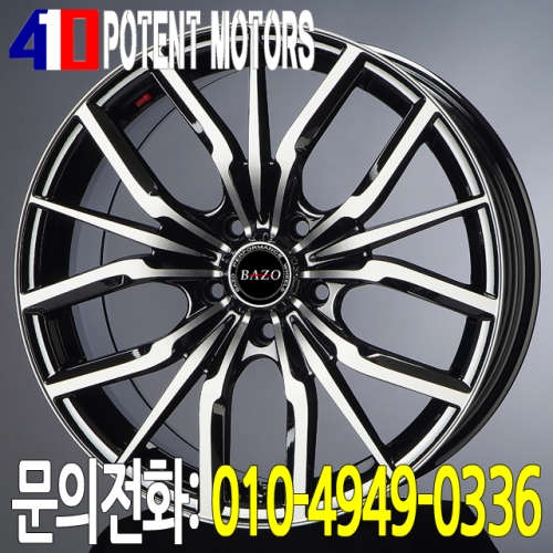 토요  휠/포텐휠타이어 17인치 바조 LV 600 1068 블랙폴리쉬 5홀타 골프 아우디TT 프리우스 CT200