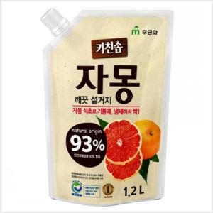  무궁화 키친솝 자몽 깨끗설거지 주방세제 1.2kg[1개]