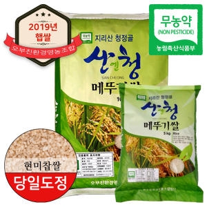 산엔청 2019 지리산 메뚜기쌀 찹쌀현미 5kg[1개]