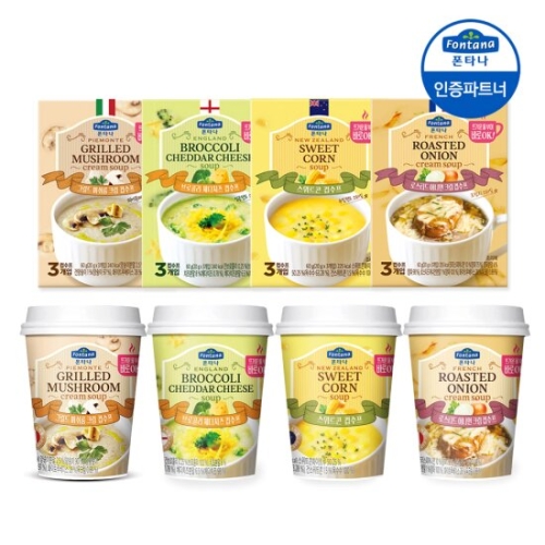 샘표식품 폰타나 프렌치 로스티드 어니언 크림 컵수프 20g