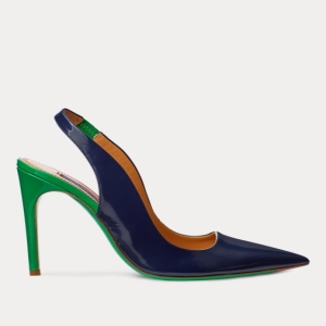  폴로랄프로렌 여성 Carley Two-Tone Calfskin Pump