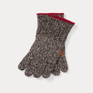 폴로랄프로렌 남성 Deerskin-Palm Knit Gloves