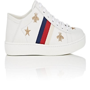  구찌 New Ace Embroidered Leather Sneakers_505428635