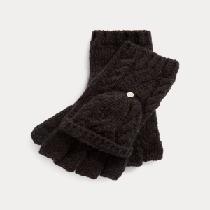  폴로랄프로렌 여성 Cable-Knit Pop-Top Gloves