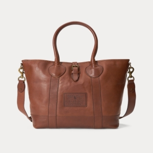  폴로랄프로렌 Heritage Tumbled Leather Tote