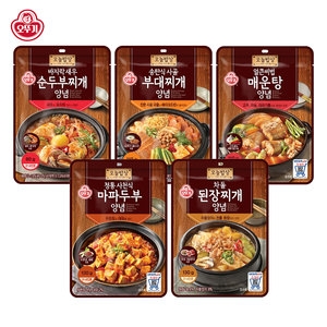  오뚜기 얼큰비법 찌개양념 5종 [1개]