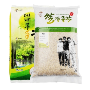 쌀집총각 대나무향미 백미 10kg + 찰보리 10kg