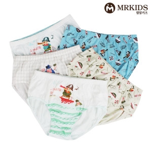 남아 아동속옷 순면 삼각팬티 5매 60 85 KM525