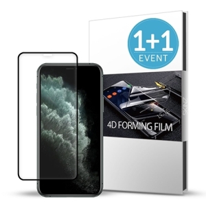 스킨즈 4D 포밍 풀커버 액정보호필름 (2매)[아이폰11]