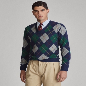  폴로랄프로렌 Argyle Wool-Cashmere Sweater