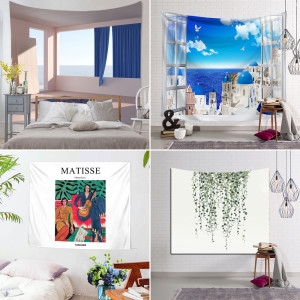 패브릭포스터 인테리어 벽장식 가리개가림막커튼 액자