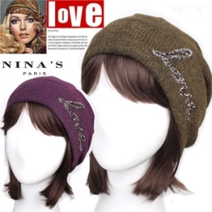 니나스파리 보석같은사랑LOVE골지니트비니 9SS241