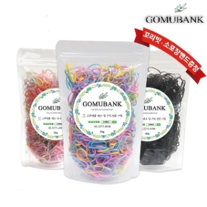  꿈꾸는두부 꽁꽁밴드 대용량 유아동 고무줄 머리끈 50g