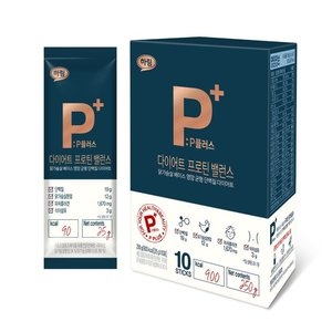 하림  P플러스 다이어트 프로틴 밸런스 25g 10포 [2개]