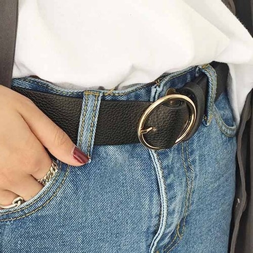 홀리지 마초 여성 버클 캐주얼 오피스 데일리 벨트