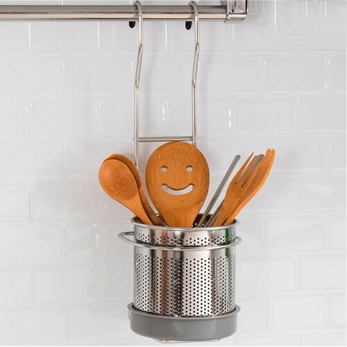 걸이형 스텐망 수저통 수저수납 수저통 식기수납