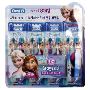 브라운 오랄비 어린이 칫솔 4단계