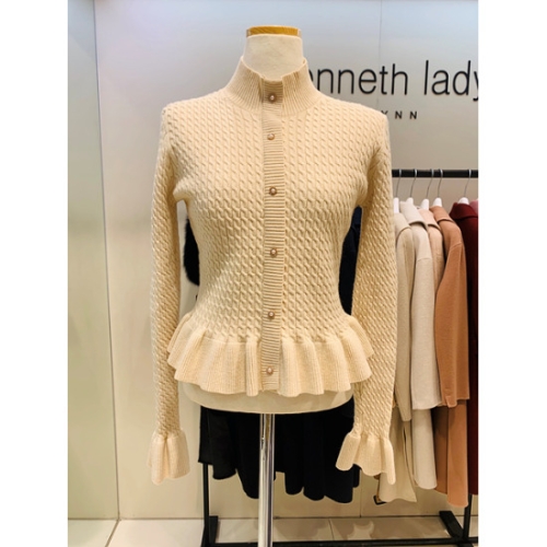 케네스레이디 반목 프릴 숏 니트 EKPOJL07