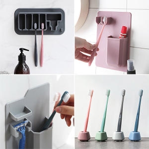둘이서하나 실리콘 칫솔거치대