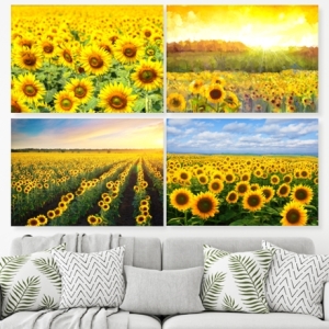 돈이 들어오는 해바라기 그림 사진 액자 8종