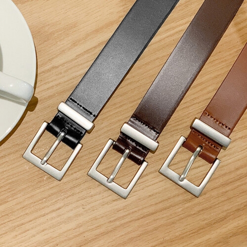 조군샵 조군샵 미니멀 스퀘어 무광 벨트 A3333