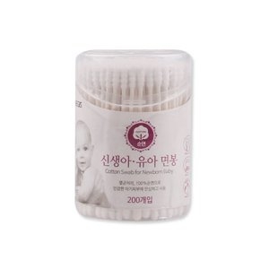 이지스 순면 신생아 유아 멸균 면봉 200개입