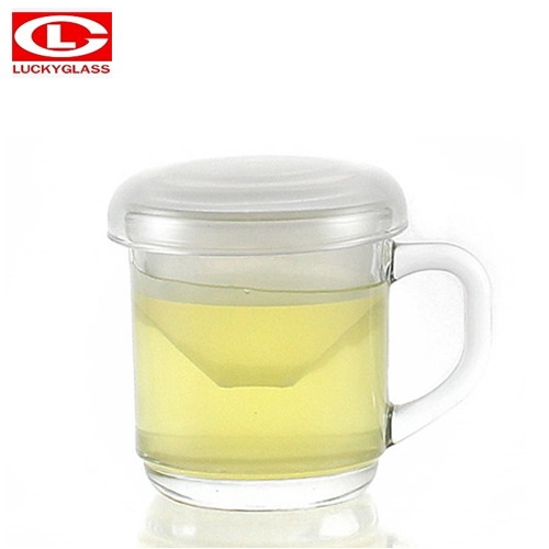  럭키글라스 뚜껑 필터 머그잔 300ml [1개]