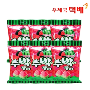롯데제과 잘익은 수박바 젤리 56g[6개]