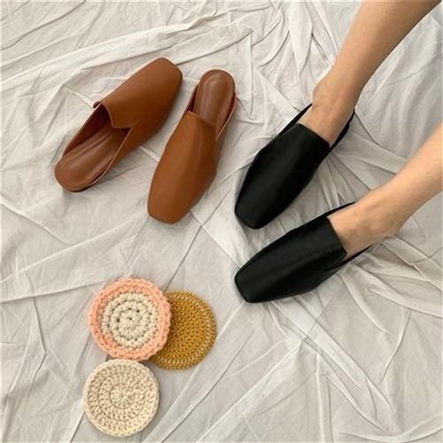 짝꿍닷컴 각코 리얼리 무지 2color 데일리 여성 뮬 RJ-b78091