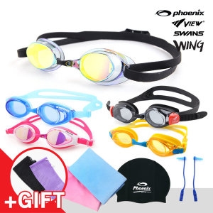 스포컴 WING 윙 윙 뷰 스 수경 물안경 아동 성인 안티포그 수영용
