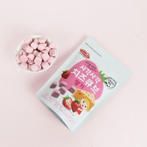 베베스트 사각사각 치즈큐브 딸기 16g