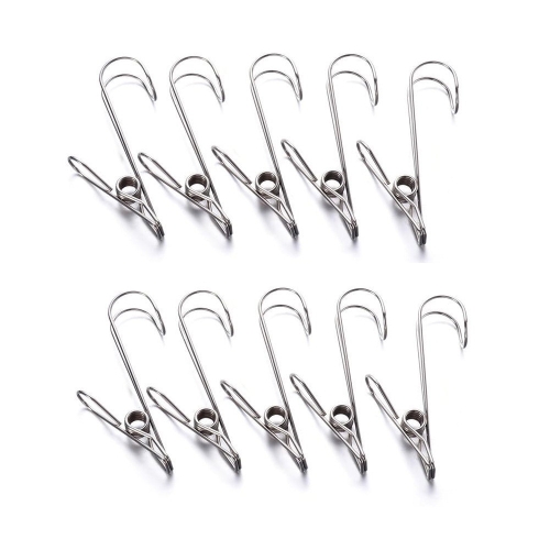 스텐 고리집게 10P 집게걸이