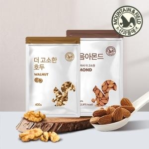 산과들에  생아몬드 500g + 볶음아몬드 500g [1개]