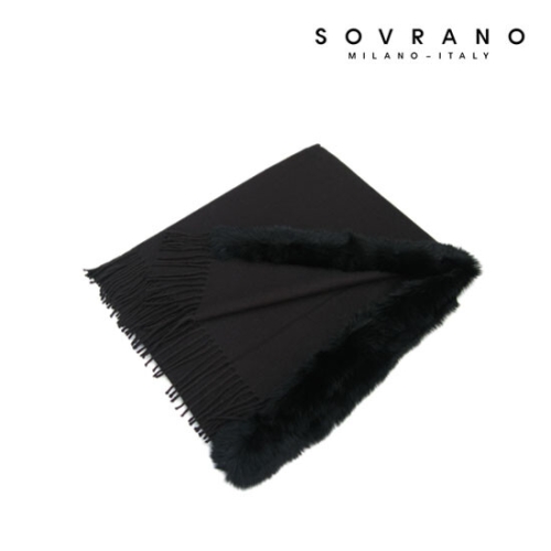 소브라노 1 1 천연 토끼털 숄