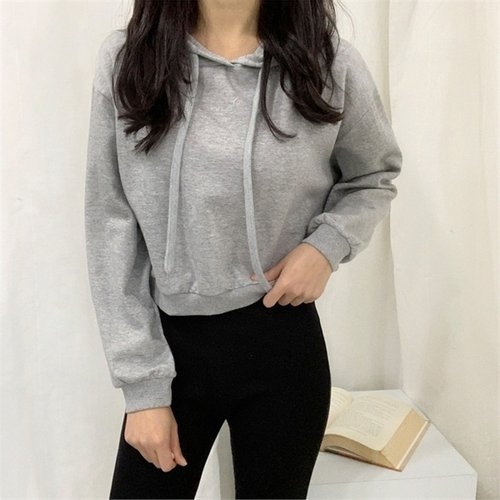 예블랑 스프링무지크롭후드티8color TYW492