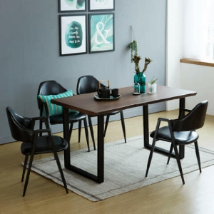 베스트리빙 우드슬랩 4인식탁세트 의자형