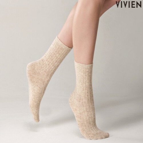비비안  DB 비비안스타킹 스트라이프 발목 울 양말 PS3244_