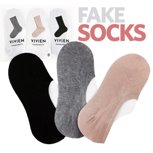 비비안 여성 페이크삭스 양말 덧신_SI5008