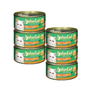 산시아코리아 아타스캣 주식캔 참치&틸라피아 80g [6개] - 에누리 가격비교