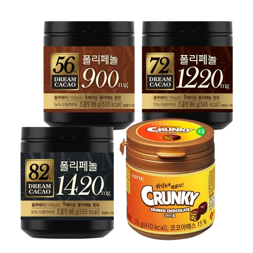 롯데제과  드림카카오 초콜릿 72% 86g