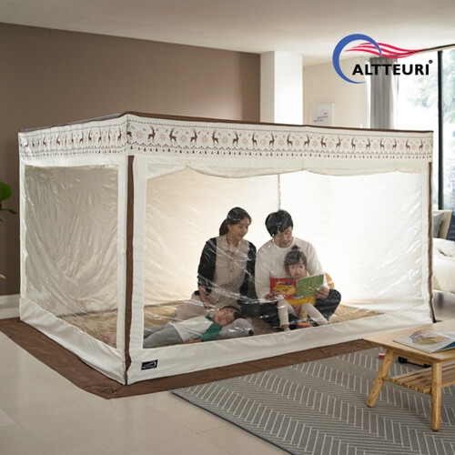 아이디인더스트리  알뜨리 2in1 사각 난방텐트 노르딕