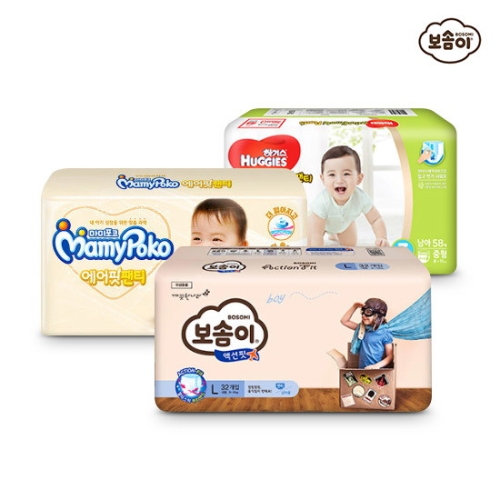 보솜이 2018 액션핏 팬티형 점보형-여아용