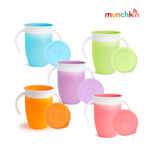 먼치킨 미라클 360도 손잡이컵 207ml