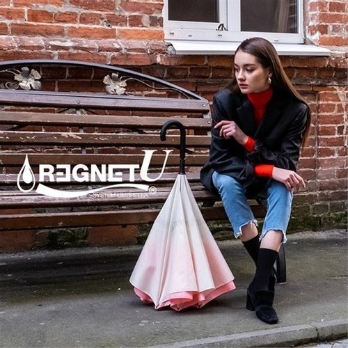 에코 REGNET 레그넷 U 환경을 생각한 자동 거꾸로 우산 펼때 자동 우산 장우산
