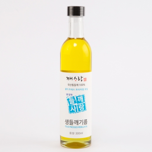 국산 냉압착 들깨사랑 생들깨기름 300ml