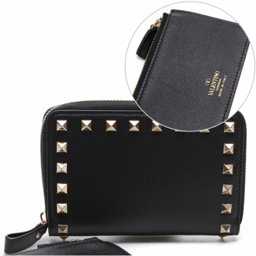 발렌티노 락스터드 반지갑_SW2P0P79 VSH 0NO