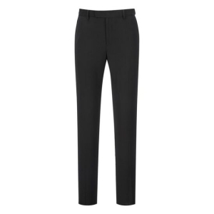 TNGT 블랙 단색 울혼방 팬츠 TGPA0B201BK